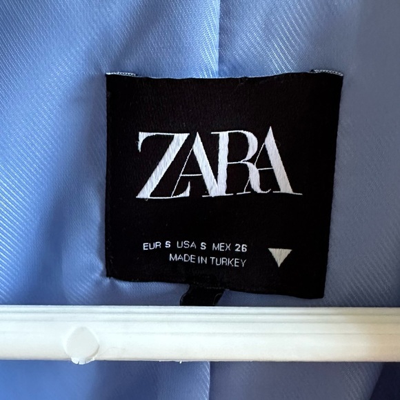Zara Tailored Blazer in Soft Blue – Size S (Modern & Chic) - Picture 4 of 4